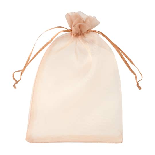 4.5" x 7" Gold Organza Favor Bags, 12ct. by Celebrate It™